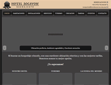 Tablet Screenshot of hotelsocavon.com.mx